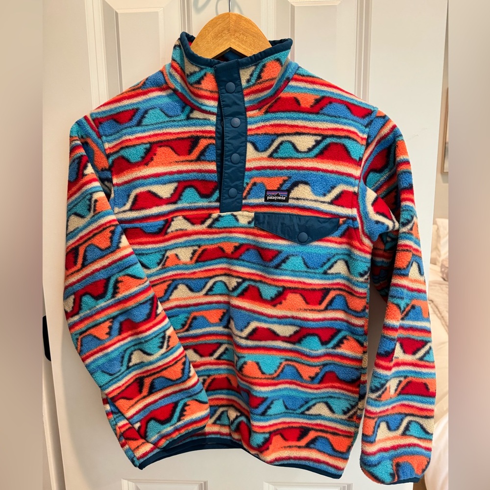 Kids Patagonia Synchilla Multicolor Fleece Pullover